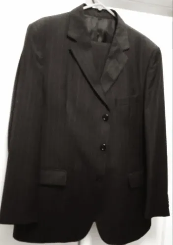 Terno Masculino Preto -54/ 3 Botões