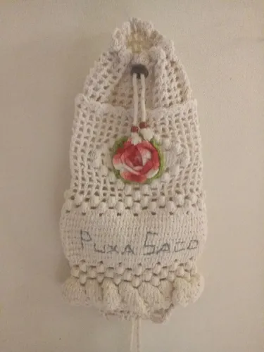 Puxa saco de crochê 