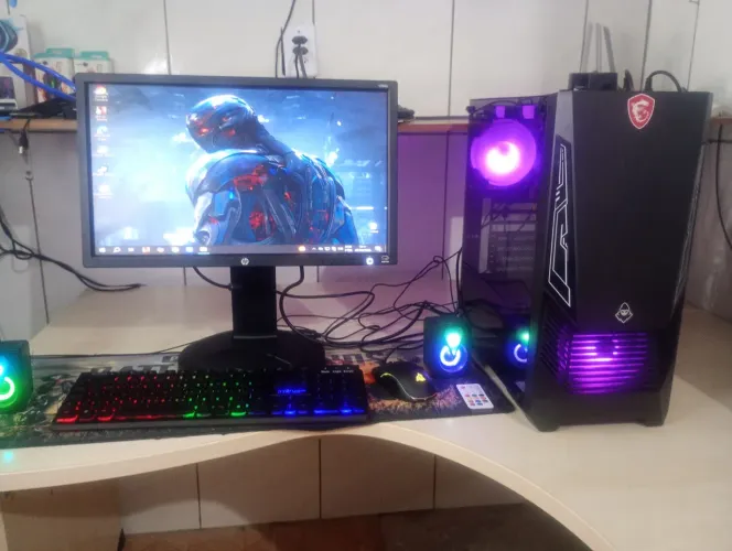Computador seme gamer core i3 HD 500gb,8gb tela de 20pl hp