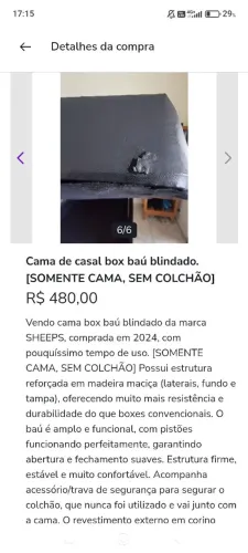 Cama box baú casal