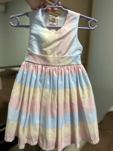 Vestido infantil colorido festa luxo 1 ano/casamento/formatura