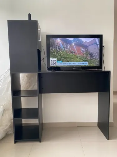 Estante Rack Aparador com Prateleira e Porta