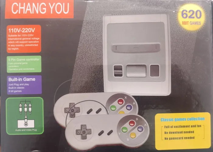 VÍDEO GAME RETRÔ OITO BITS SEMI NOVO (AV) E (USB)