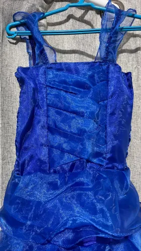 Vestido para formatura ou festa infantil Azul Royal