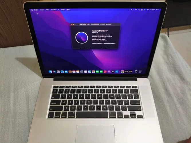 Macbook pro 2015 i7 16gb e SSD 512gb