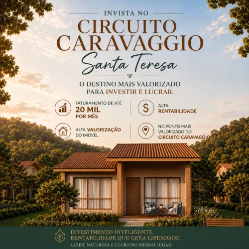 Chalé mobiliado no circuito Caravaggio. Oportunidade de faturamento até R$20.000 mensais!!