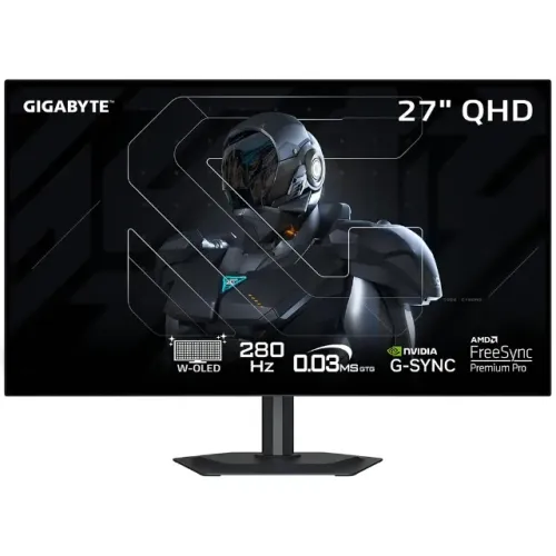 Monitor Gamer Gigabyte GS27QX 27" QHD IPS 240Hz / 1Ms - Preto