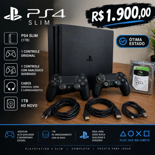 Vende-se ps4 slim revisado ?