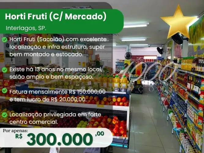 Horti Fruti (C/ Mercado) em Interlagos, SP. (Cod. 112203)