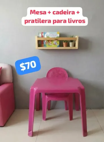 mesa mais caderinha mais paratilera modelo infantil