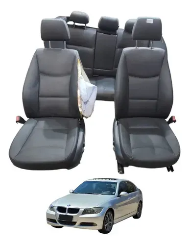 Jogo Bancos Couro Bmw 325i 2008 2009 2010 6cc Higienizados