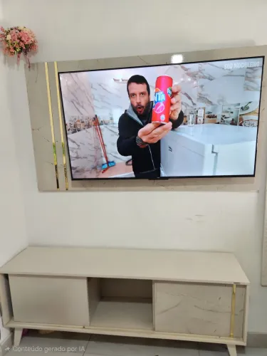 Painel com Rack para tv de 55 polegadas
