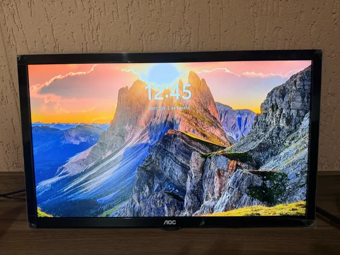 TV AOC 24" LED + Antena Intelbras de Brinde | Monitor ou TV