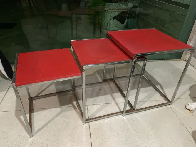 mesas ninho laterais conjunto 