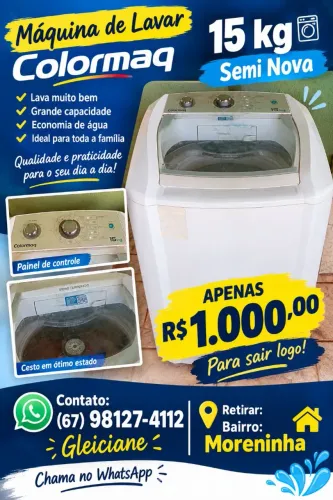 Máquina de lavar 15 Kl
