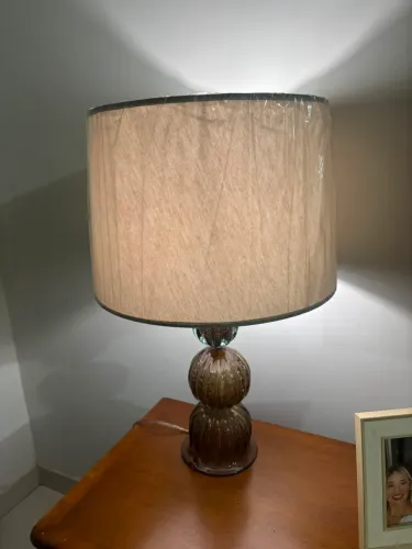 Abajur De Decoração Em Murano Verana Marron