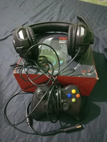 Vendo fone Gamer e manete Xbox 360 pra pc