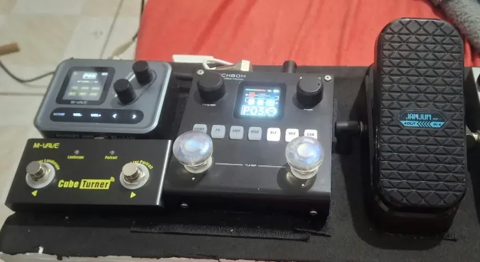 Pedaleira blachboh pokt amp e pedal de volume