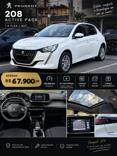 Peugeot 208 Active Pack 1.6 Flex 16V 5P Aut. 2021