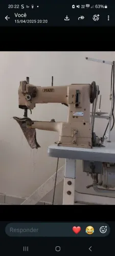 Maquina de braço pfaff transporte triplo.