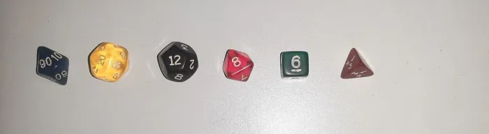 Dados de RPG - Kit de dados de RPG - 6 dados