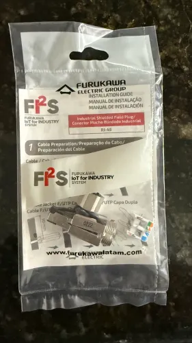 Conector industrial rj45 macho cat.6 - Furukawa