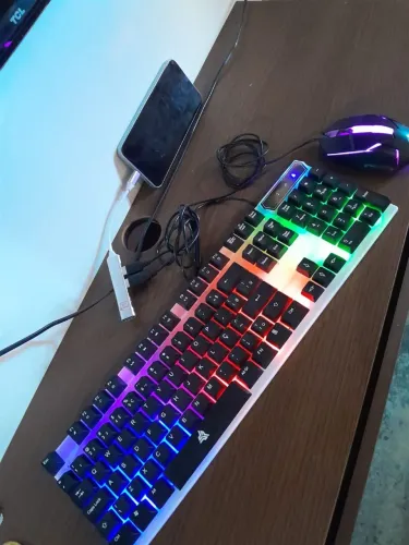 Teclado game de membrana com cabo hub