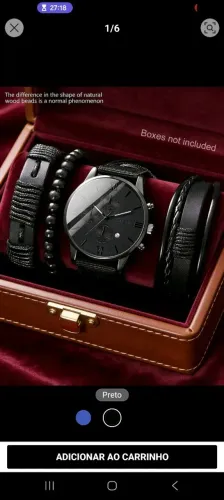 Relógio Masculino LIANDU + Pulseira - Casual e Esportivo | R$25