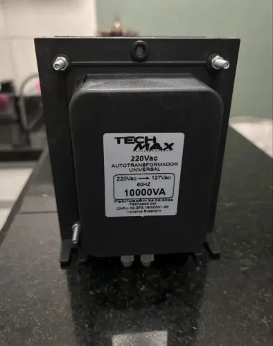 Transformador 10000va Bivolt Alta Potência Preto