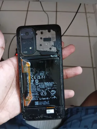Redmi note 11 tela queimada
