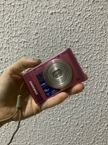 Câmera Digital Rosa da Samsung (VINTAGE)