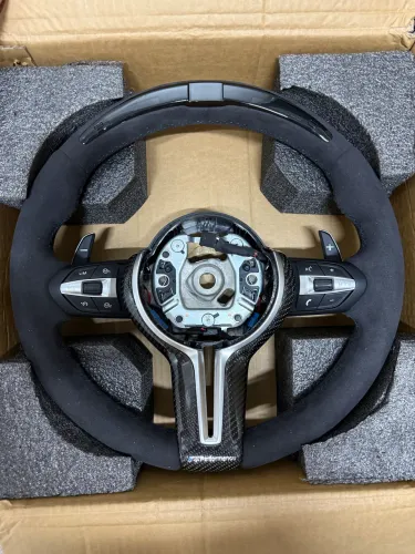 Volante bmw M sport alcântara shift light