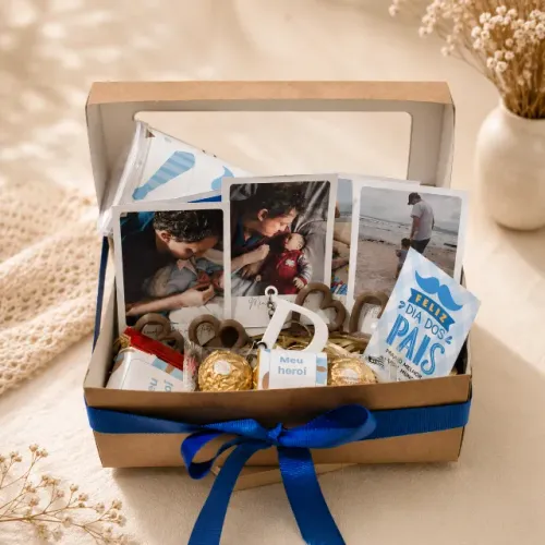 Box Memórias Premium- Personalizada | Presente Completo para o Dia dos Pais
