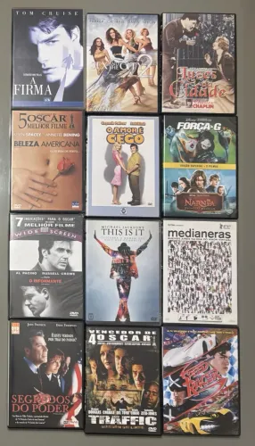 Lote 13 DVDs Originais - Tom Cruise, Chaplin, Traffic +