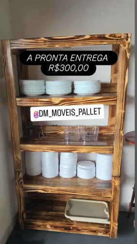 Prateleira a pronta entrega rústica 