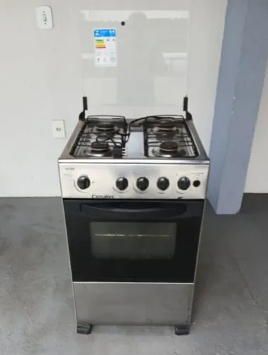 Fogão Esmaltec Inox automático
