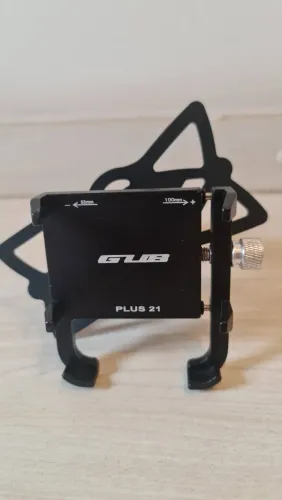 Suporte de Celular em Alumínio GUB Plus 21 (Giro 360°) - Para Moto e Bike