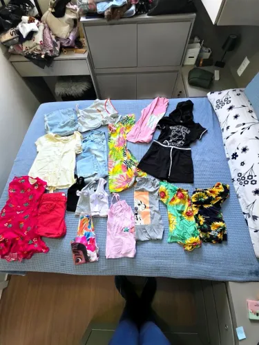 Lote de roupas de menina tamanho 10 anos