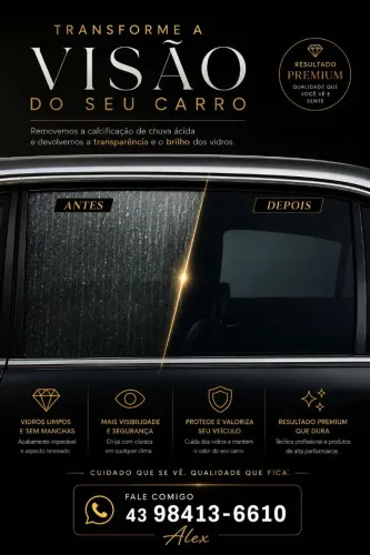 Restauração de vidro automotivo