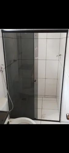 Box de banheiro fumê tamanho 1.10