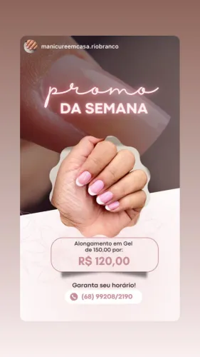 Manicure e Nail Designer a domicílio