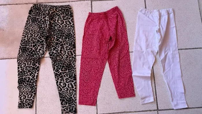 Kit 3 calças Leggings infantil