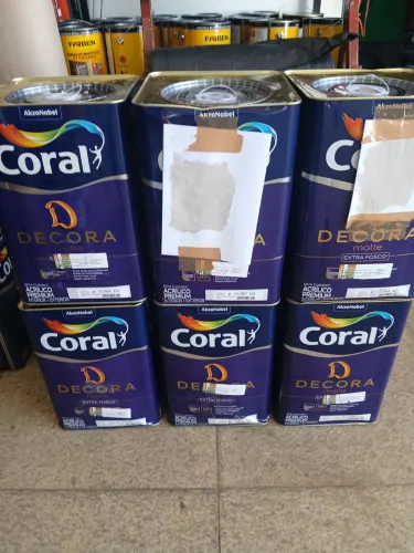 Tinta coral fosco lavável 450,00