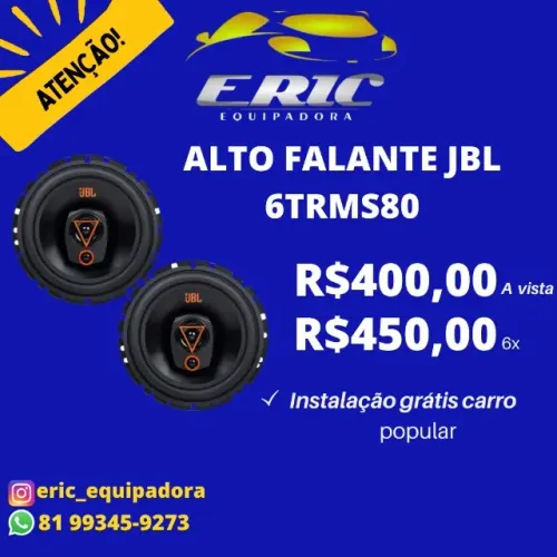 Alto Falante Jbl 6trns80 80+80w Rms Instalado - Me Liga