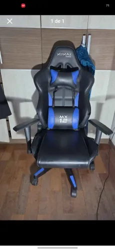 Cadeira Gamer Azul e Preta MyMax Mx12