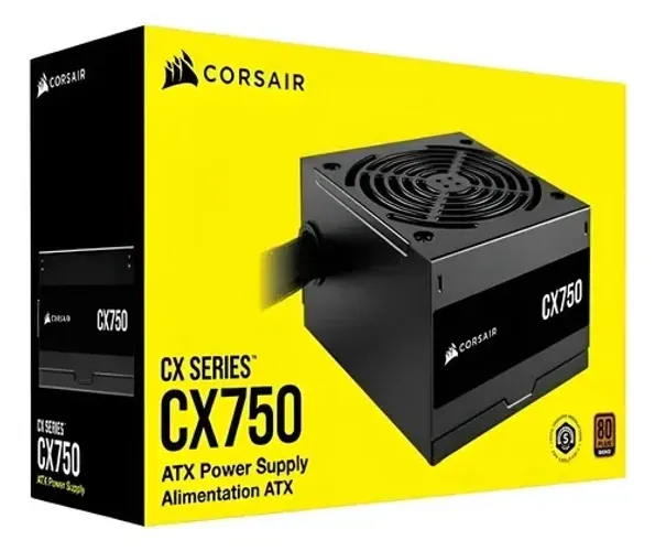Fonte corsair cx750 nova sem uso.