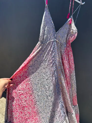 Vestido indiano em seda