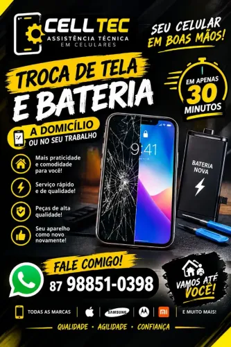 Troca de telas e baterias