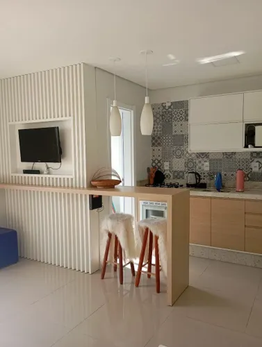 Studio decorado - perto da praia