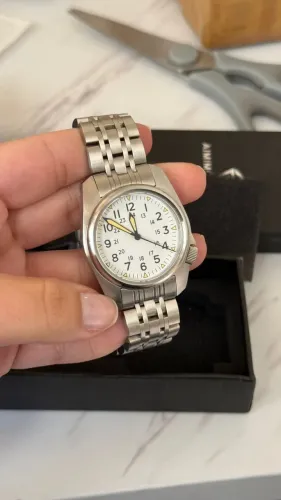Relógio Esportivo Casual em Aço Inox - Estilo Field Watch / Militar